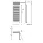 Sub-Zero ICBBW-30/S/PH 146瓶 嵌入式酒櫃 - 雙溫區，抗紫外線